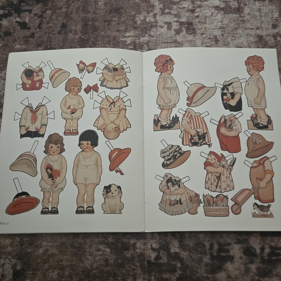 Little Tootsies Paper Dolls by Berta and Elmer Hader - Picture 5 of 5
